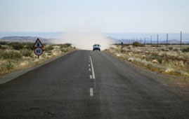 Car on road
